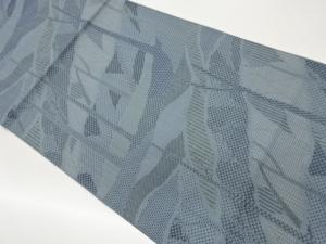 本場筑前博多抽象模様織出し名古屋帯